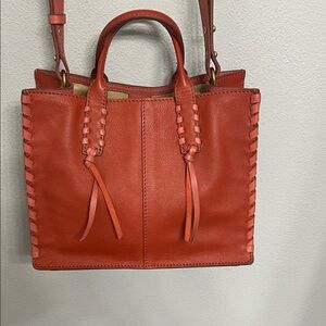 Lucky Brand Red Leather Satchel